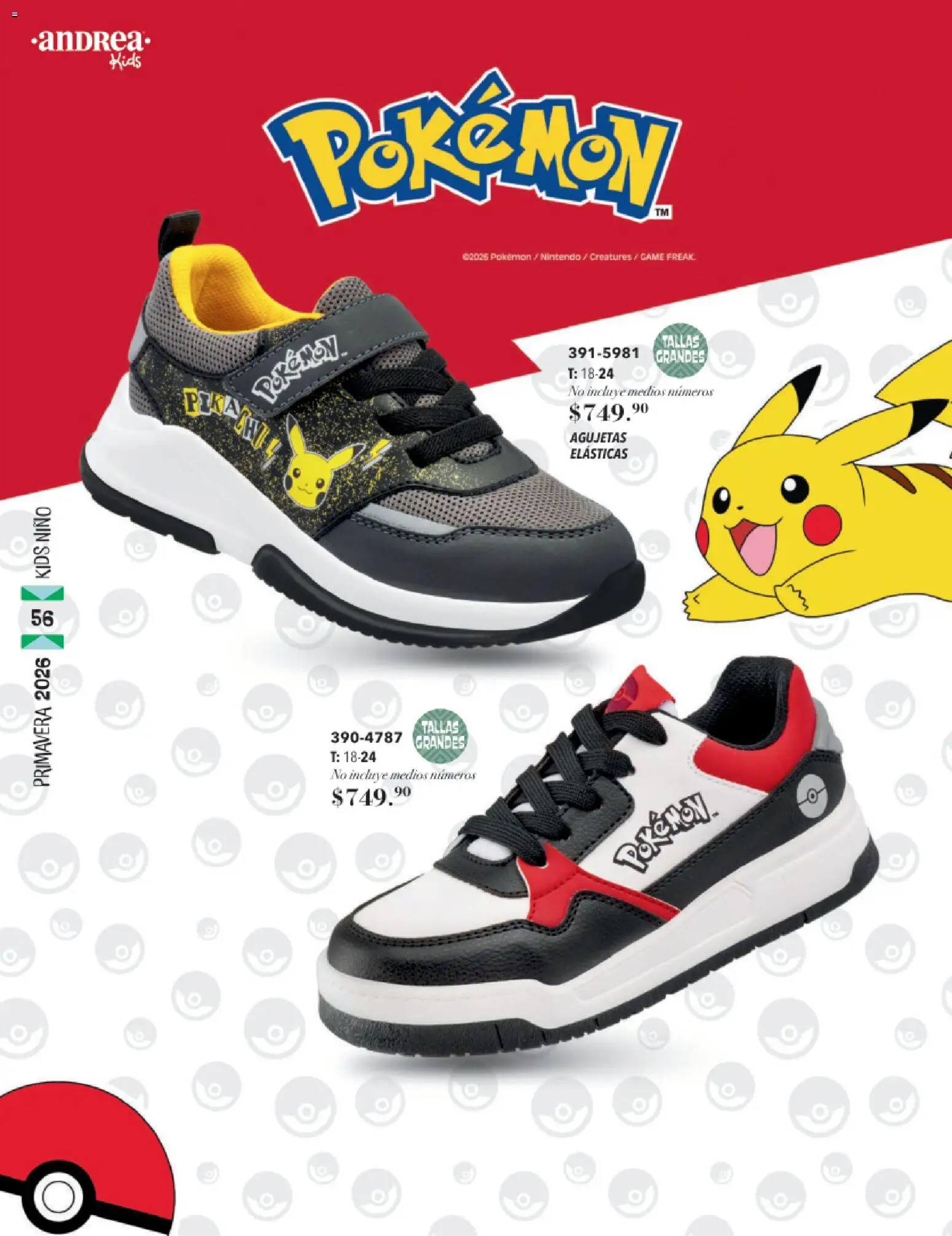 Nuevas ofertas de Andrea válidas en toda la República Mexicana desde el 25.01.2026. ¡Encuentra las mejores ofertas en Andrea catálogo Infantil! | Página: 56