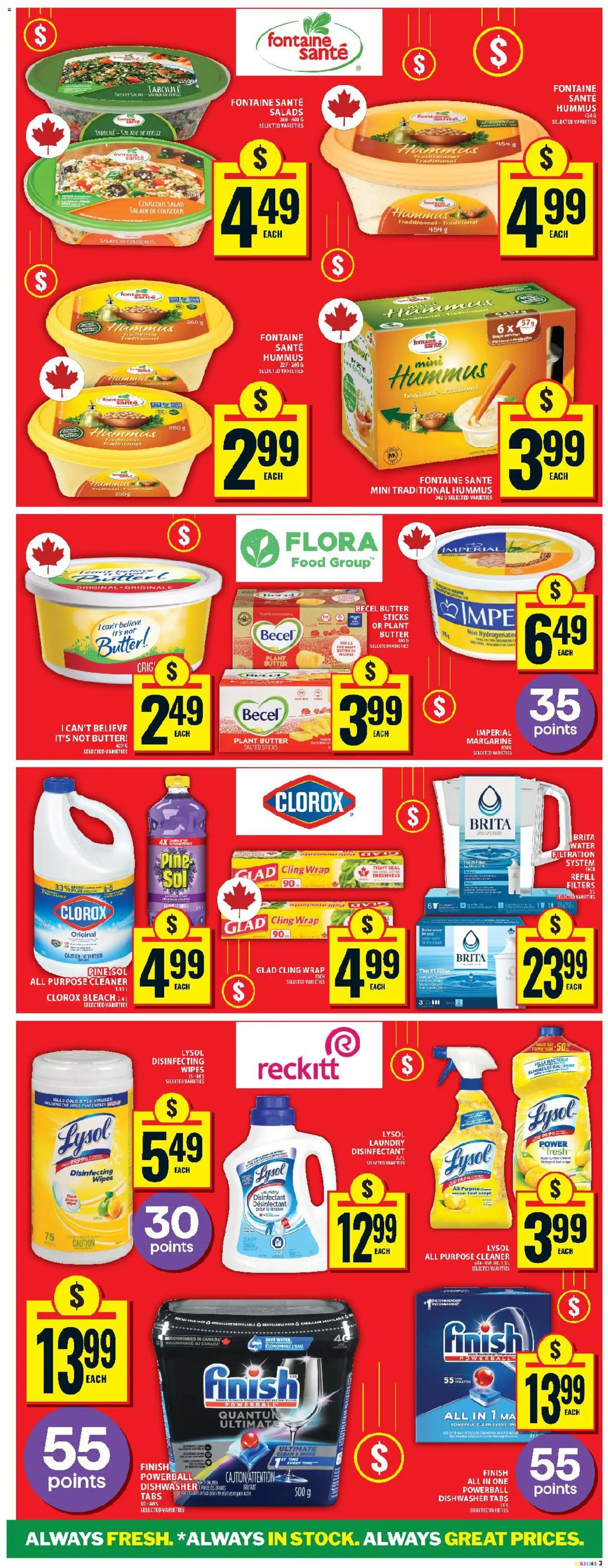 Food Basics flyer valid from 15.01.2026 | Page: 6 | Products: Salad, Dishwasher, Butter