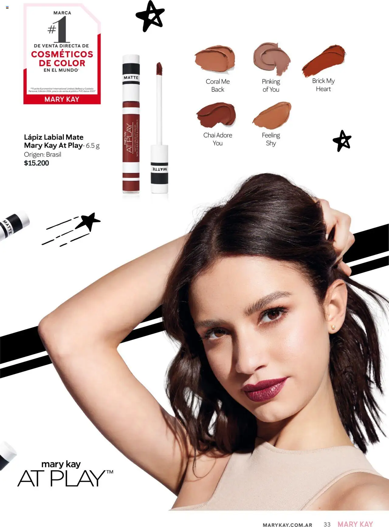Mary Kay catálogo │ válido desde el 04.04.2025 | Página: 33 | Productos: Mate, Lápiz labial