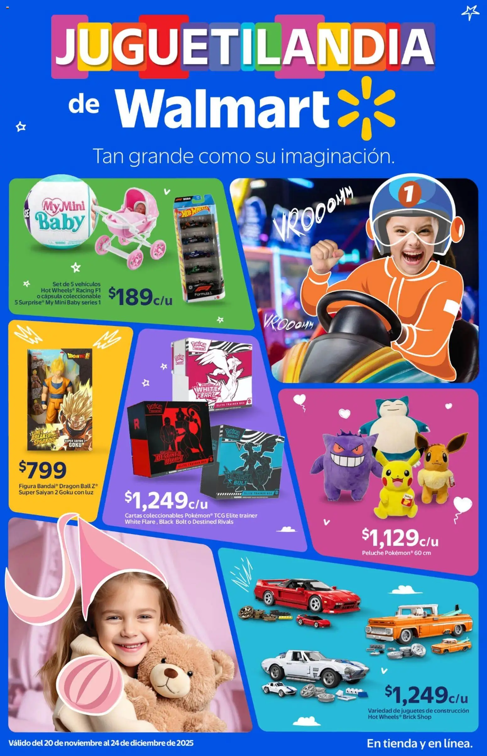 Nuevas ofertas de Walmart válidas en toda la República Mexicana desde el 20.11.2025. ¡Encuentra las mejores ofertas en Walmart folleto Tan grande como su imaginación! | Página: 1