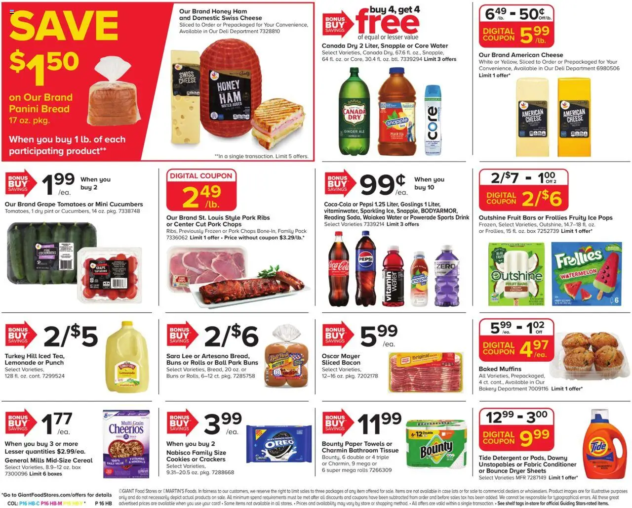Giant Weekly Ad - valid from 08.08.2025 | Page: 4 | Products: Pork, Cucumbers, Watermelon, Dryer