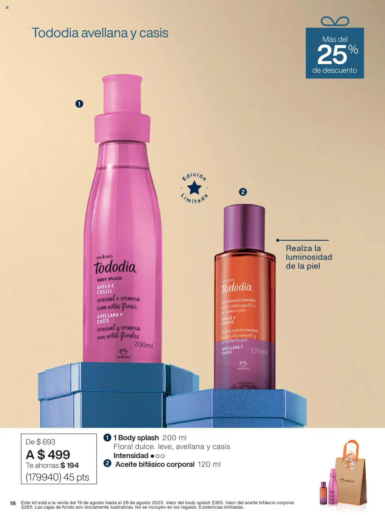 Nuevas ofertas de Natura válidas en toda la República Mexicana desde el 19.08.2025. ¡Encuentra las mejores ofertas en Natura - Especial Día del Abuelo! | Página: 11 | Productos: Aceite, Body, Té