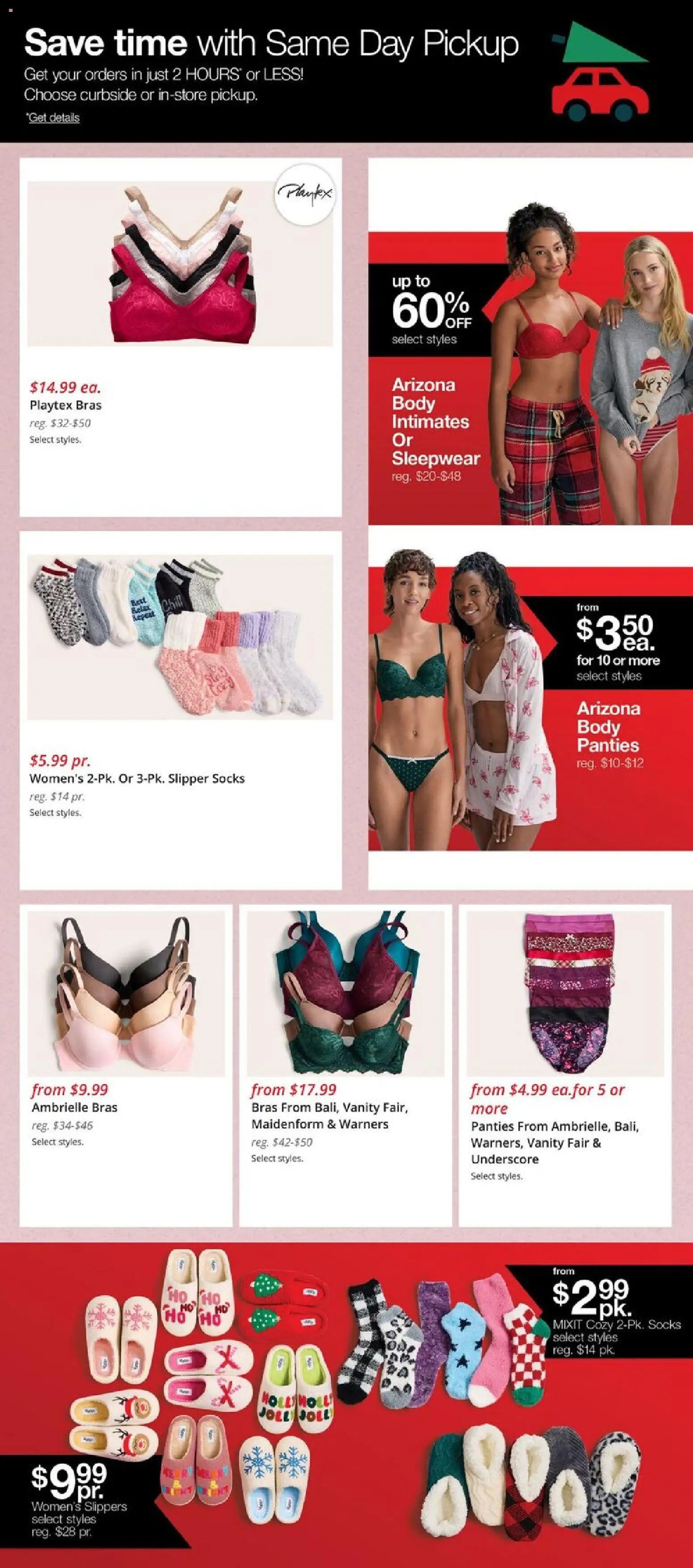 JCPenney Black Friday Women´s Deals - valid from 07.11.2025 | Page: 10 | Products: Panties, Socks, Slippers