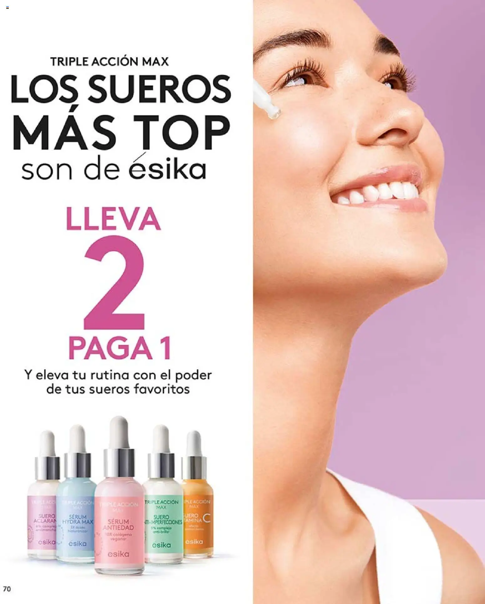 Ésika revista - valida desde el 03.04.2026 | Página: 70 | Productos: Serum, Top