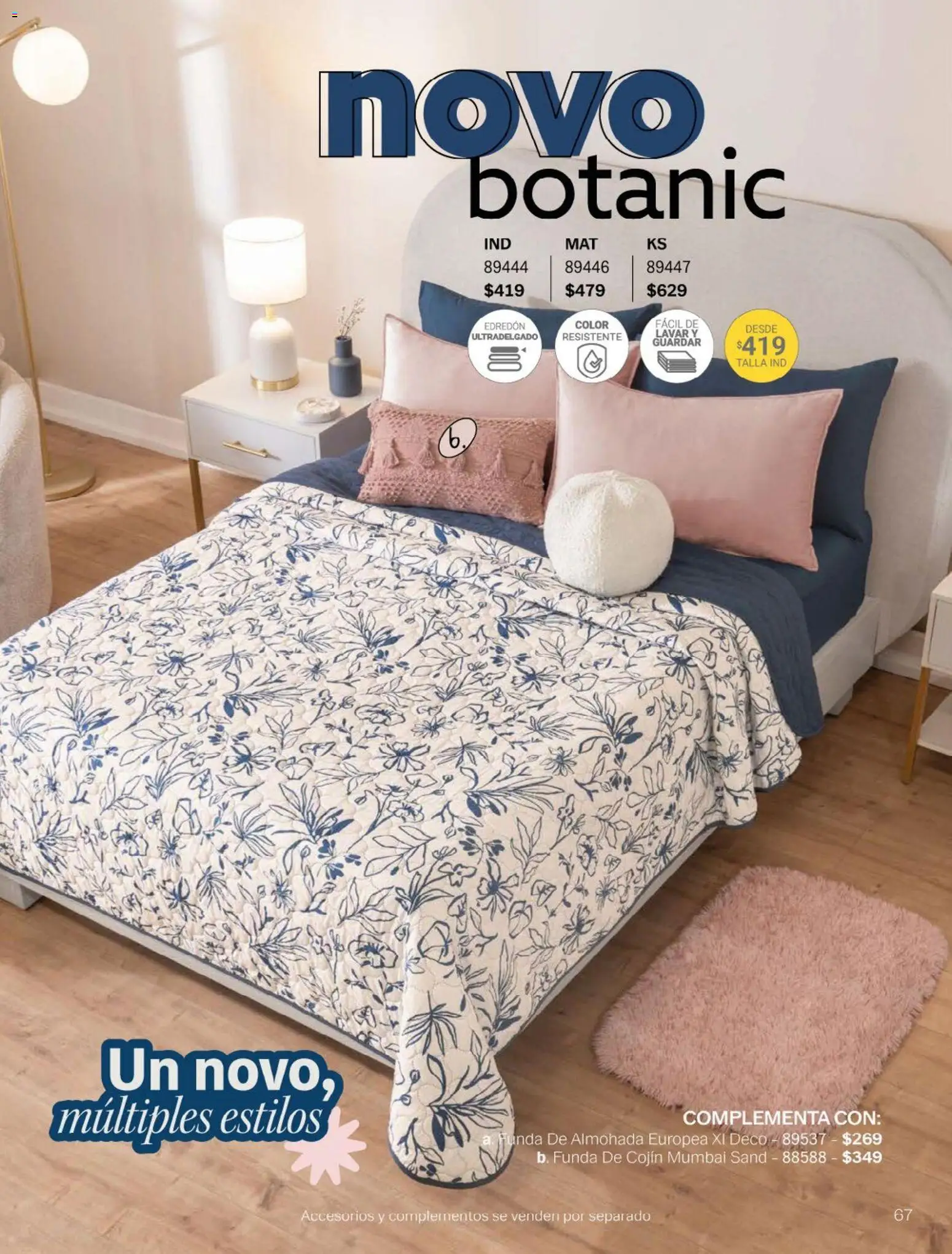 Nuevas ofertas de Vianney válidas en toda la República Mexicana desde el 23.01.2026. ¡Encuentra las mejores ofertas en Vianney catálogo Chavos! | Página: 69 | Productos: Funda, Almohada