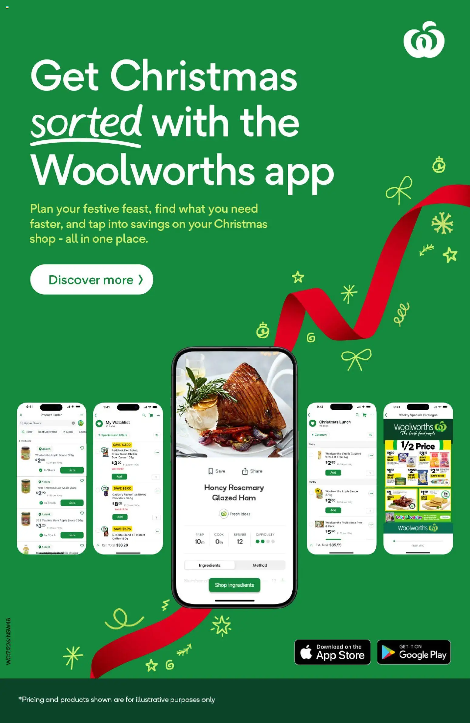 Woolworths catalogue - valid from 17.12.2025 | Page: 48 | Products: Chocolate, Honey, Pies, Nescafe