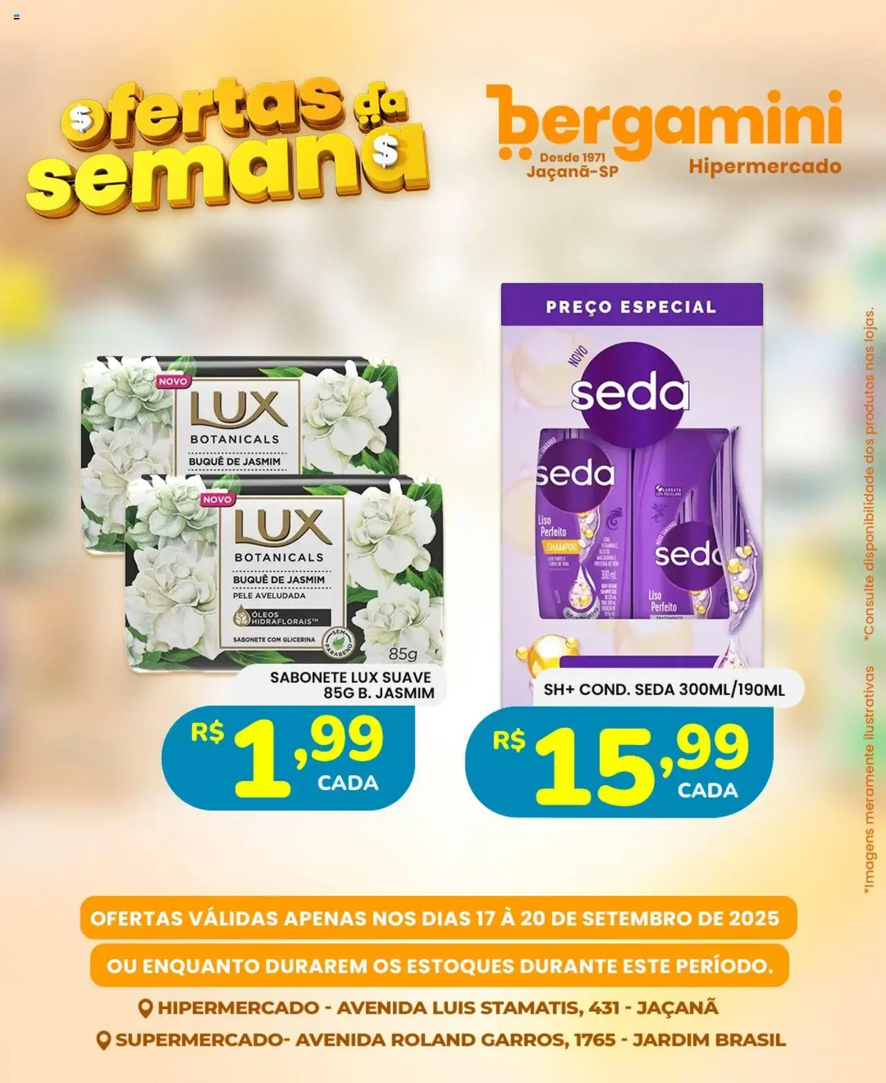 Supermercado Bergamini Folheto - válido de 17.09.2025 | Página: 13 | Produtos: Shampoo, Sabonete
