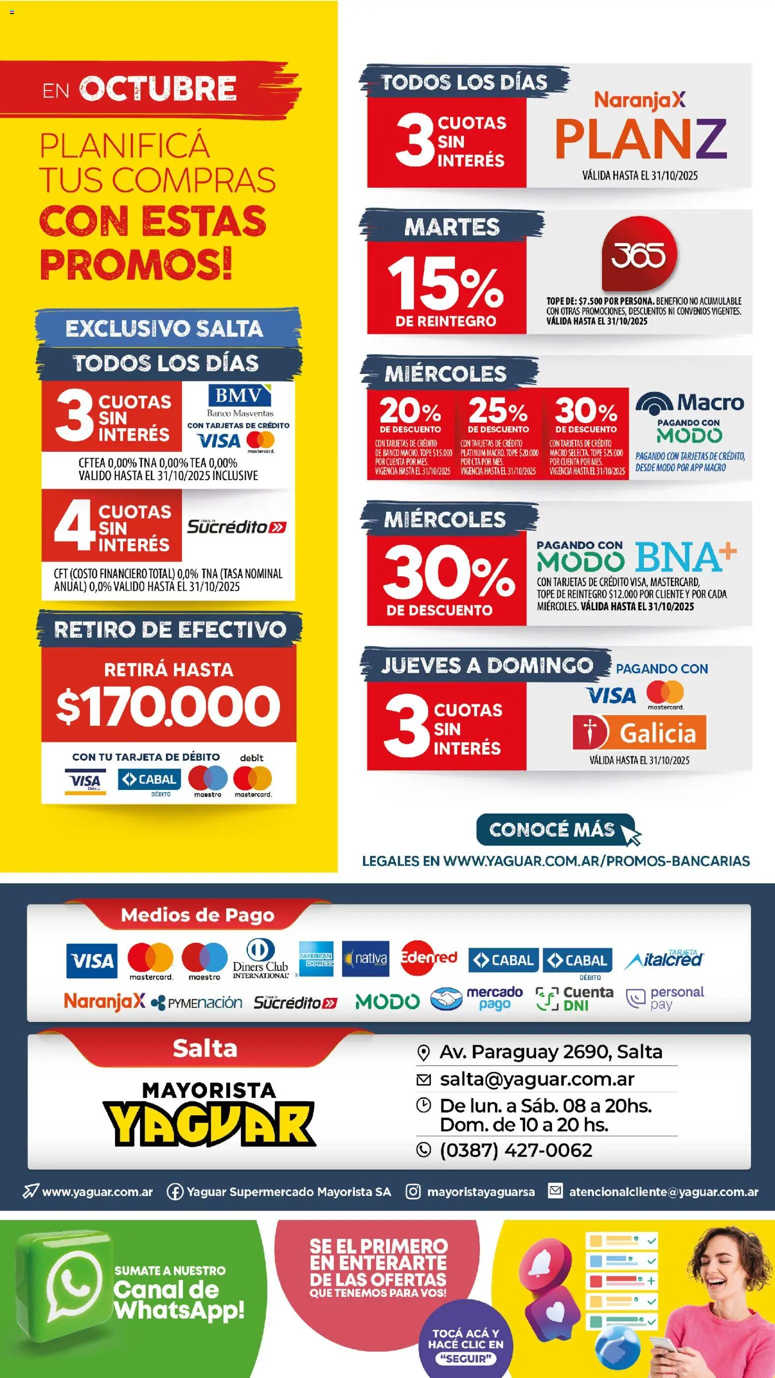 Yaguar - Salta │ válido desde el 27.10.2025 | Página: 23 | Productos: Banco