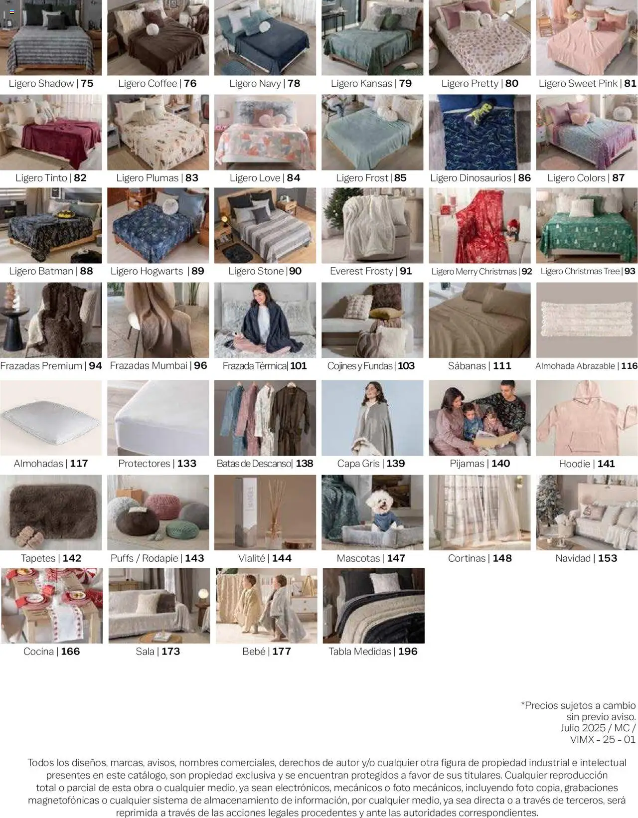 Nuevas ofertas de Vianney válidas en toda la República Mexicana desde el 15.08.2025. ¡Encuentra las mejores ofertas en Vianney - Catálogo Invierno! | Página: 203 | Productos: Cocina, Almohada, Sabanas, Cortinas