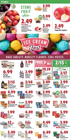 Festival Foods Weekly Ad - valid from 09.07.2025 | Page: 2 | Products: Cherries, Beer, Strawberries, Ice cream