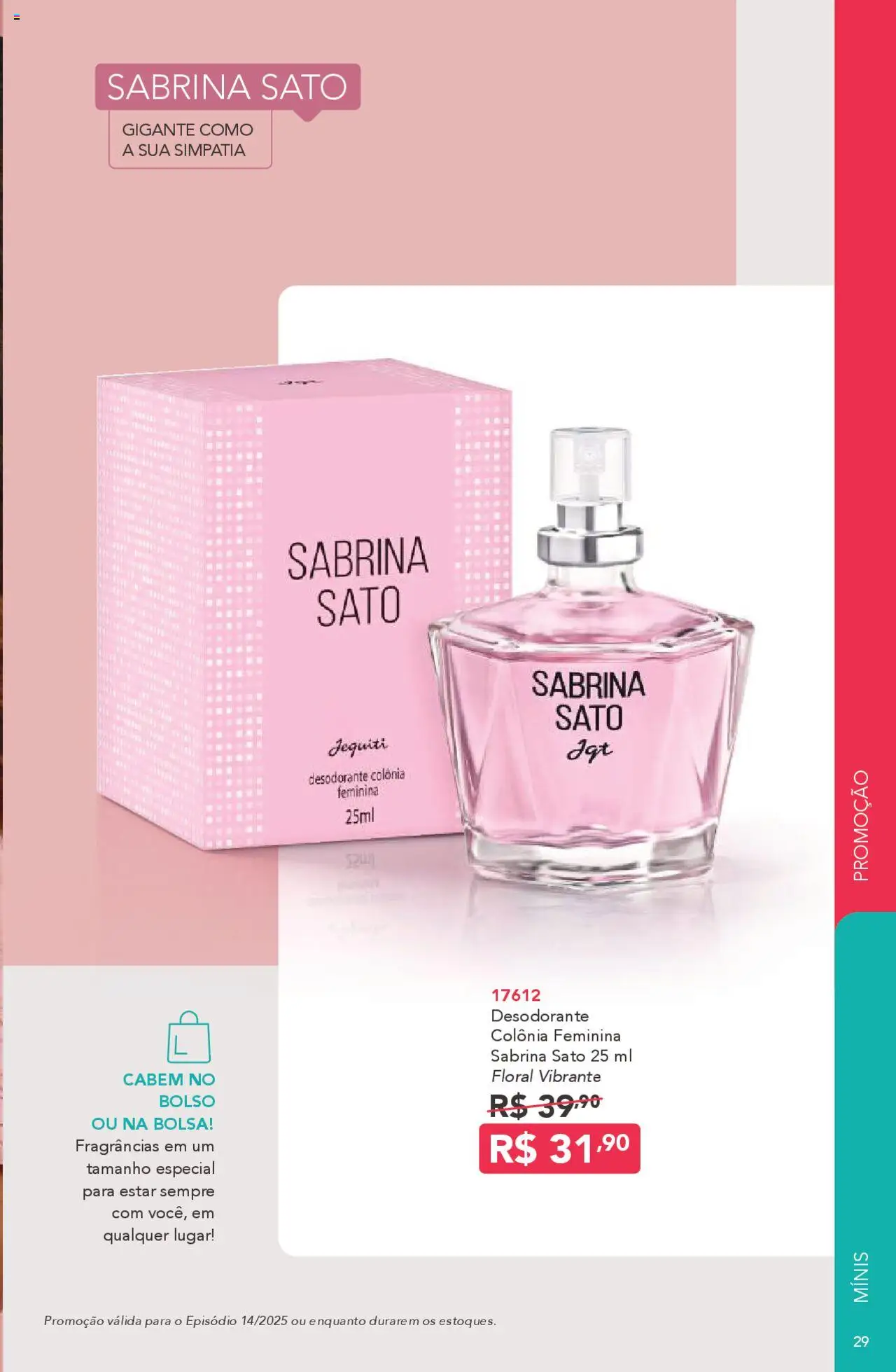 Jequiti Folheto - válido de 03.10.2025 | Página: 29 | Produtos: Desodorante, Bolsa