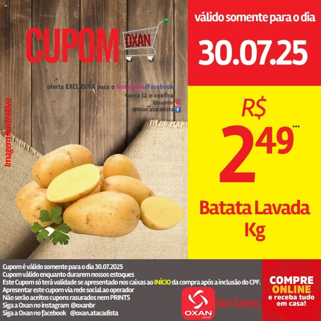 Oxan Atacadista Folheto - válido de 30.07.2025 | Página: 12 | Produtos: Batata