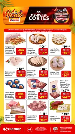 Semar Supermercado - Ofertas do Açougue - Pré-Visualização do folheto da loja Semar Supermercado, válido de 15.01.2026