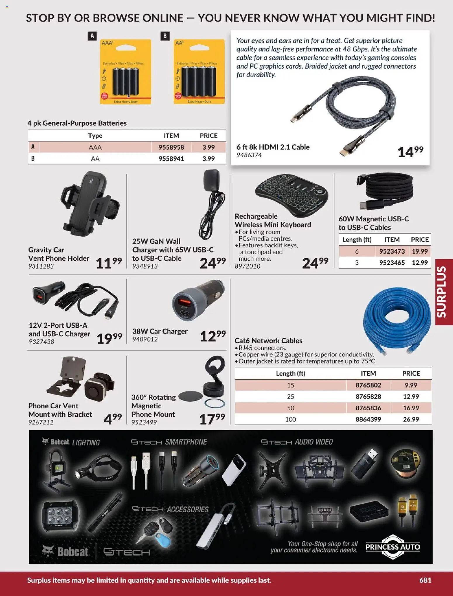 Princess Auto flyer valid from 21.04.2026 | Page: 19 | Products: Smartphone, Video, Cable, Jacket