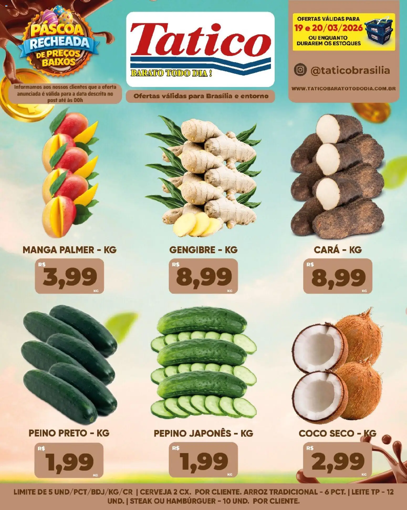 Tatico Folheto - válido de 21.03.2026 | Página: 25 | Produtos: Cará, Gengibre, Cerveja, Arroz