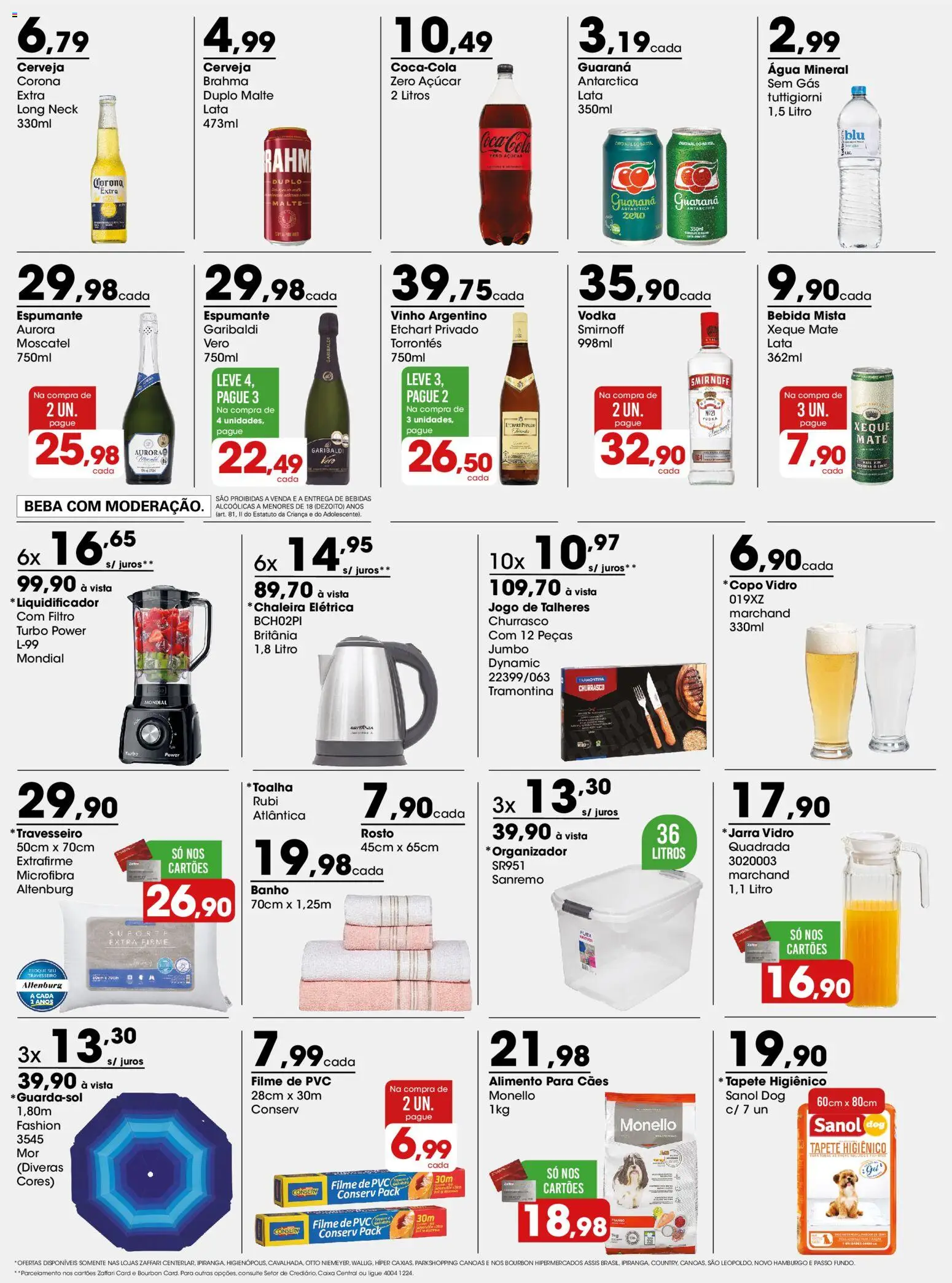Zaffari Folheto - válido de 09.02.2026 | Página: 3 | Produtos: Bourbon, Bebida, Água mineral, Jarra