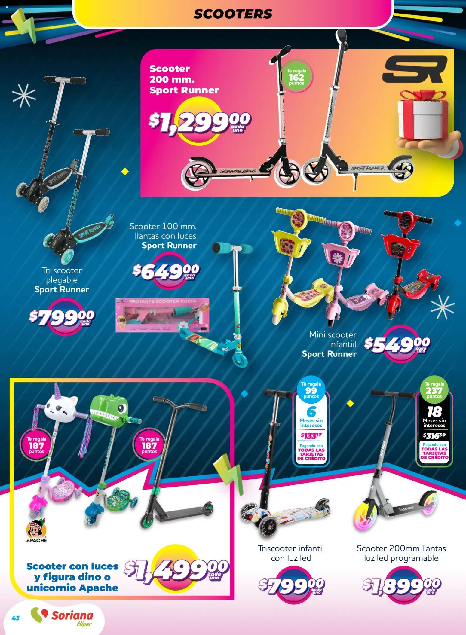 Nuevas ofertas de Soriana válidas en toda la República Mexicana desde el 27.11.2025. ¡Encuentra las mejores ofertas en Soriana - Reino de los Juguetes Híper Nacional! | Página: 42 | Productos: Radiante, Scooter, Té