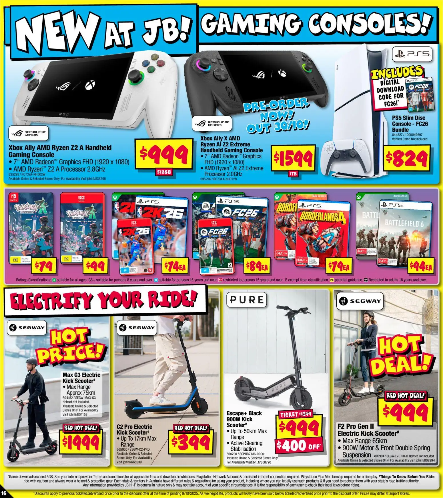 JB Hi-Fi catalogue - valid from 23.10.2025 | Page: 16 | Products: Digital, Gaming console, Playstation, Xbox