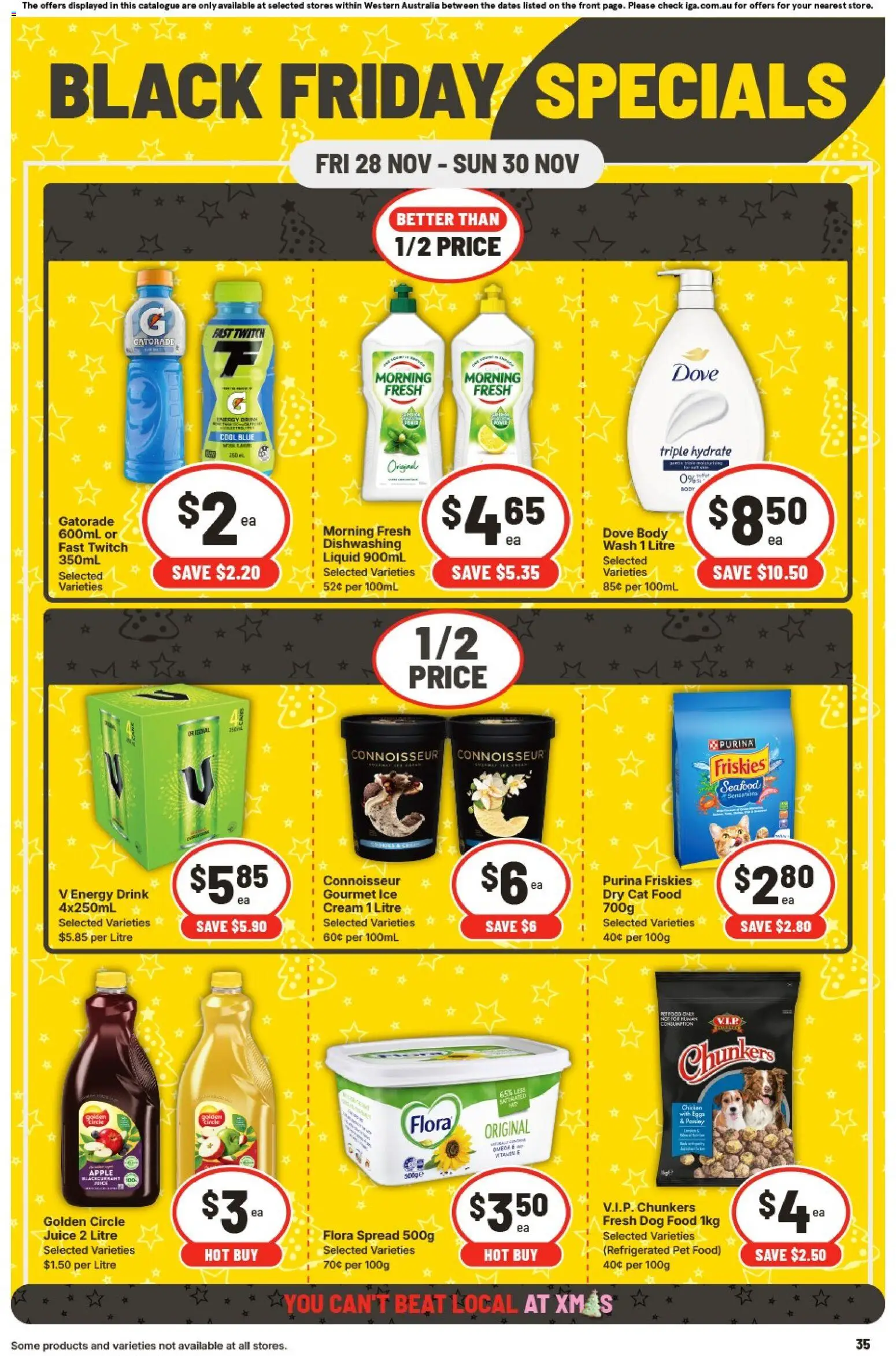 IGA catalogue - valid from 28.11.2025 | Page: 3 | Products: Eggs, Juice, Chicken, Cream