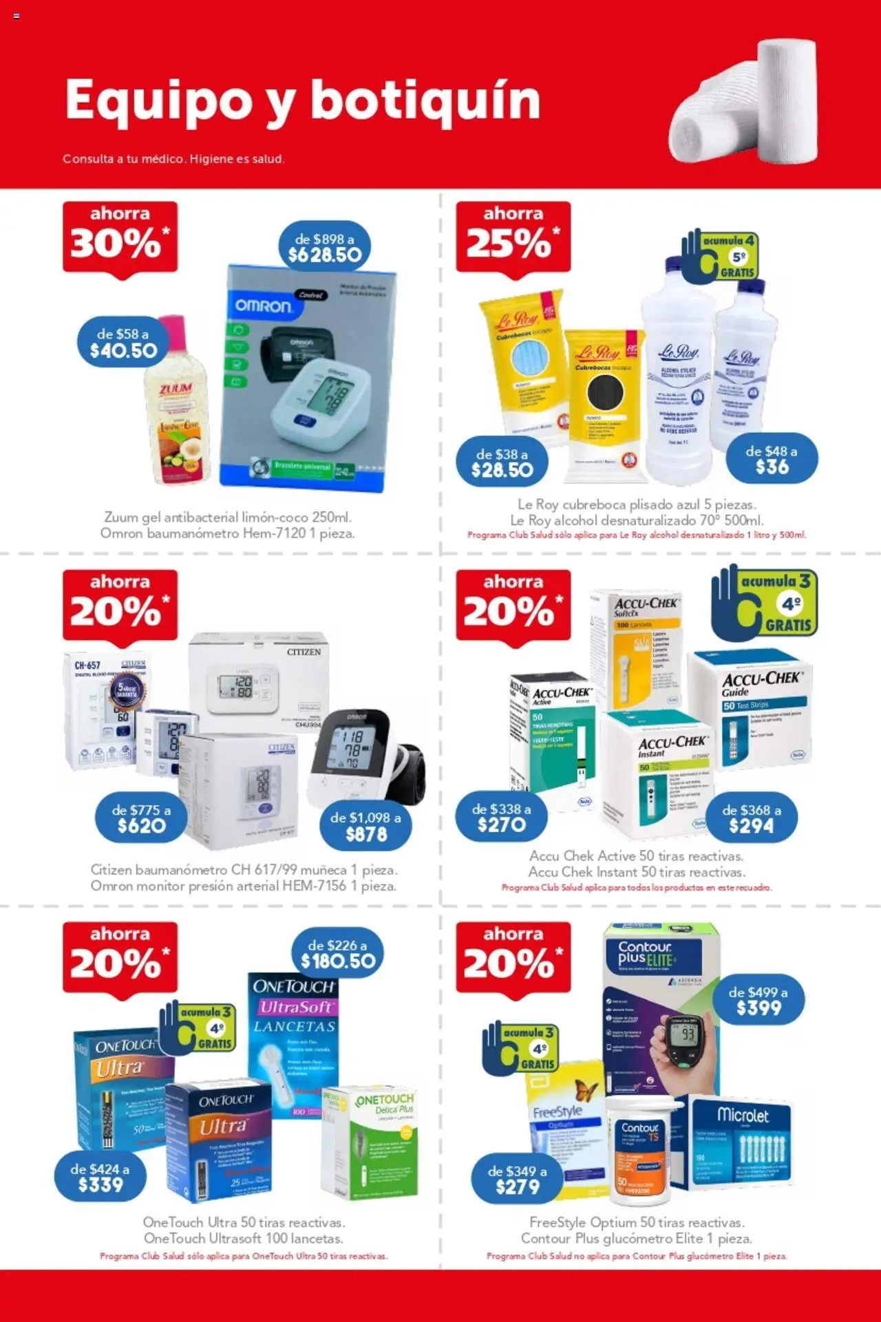 Nuevas ofertas de Farmacia San Pablo válidas en toda la República Mexicana desde el 28.09.2025. ¡Encuentra las mejores ofertas en Farmacia San Pablo catálogo! | Página: 8 | Productos: Monitor, Cubrebocas, Brazalete