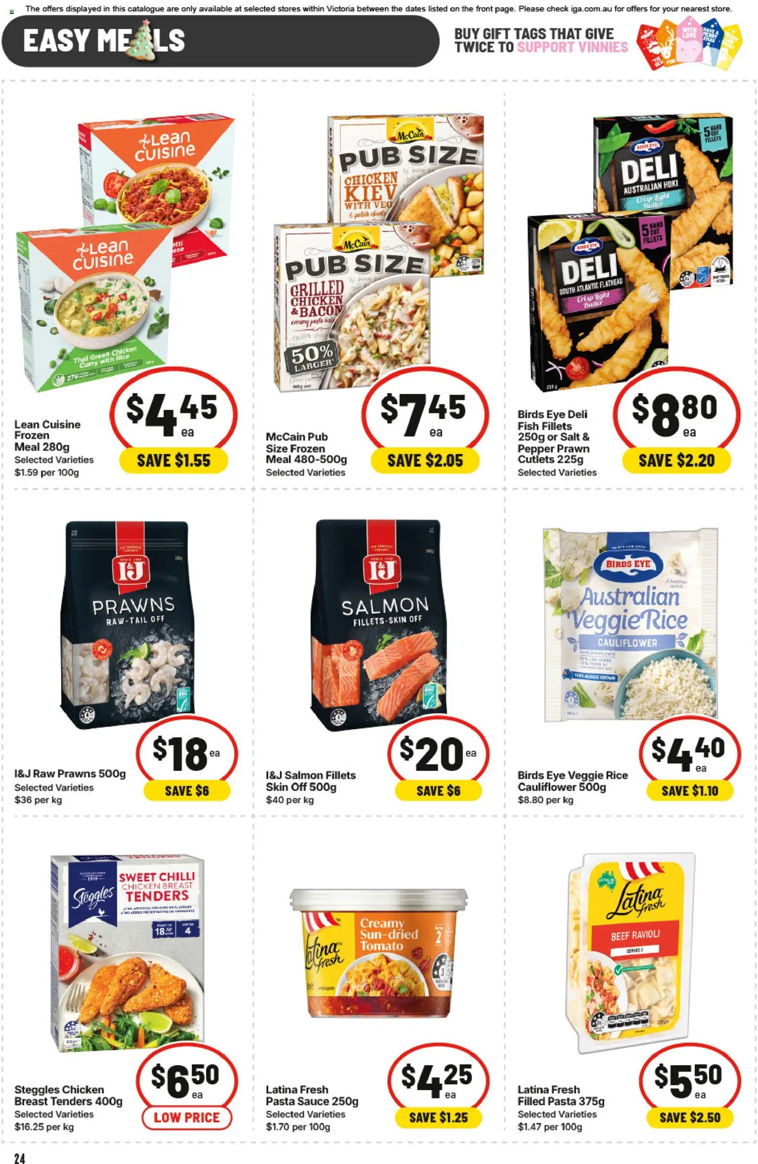 IGA catalogue - valid from 12.11.2025 | Page: 21 | Products: Milk, Pizza, Ice cream, Freezer