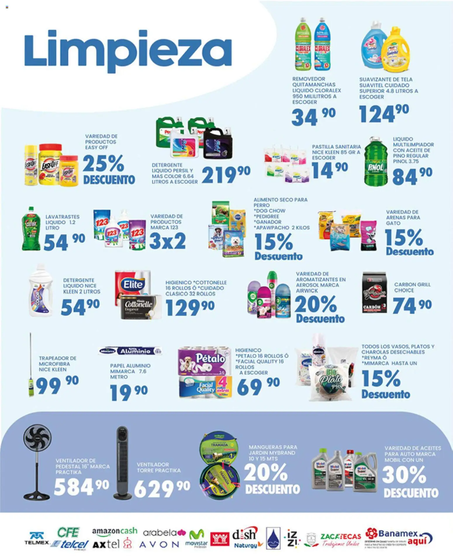 Nuevas ofertas de Alsuper válidas en toda la República Mexicana desde el 20.03.2026. ¡Encuentra las mejores ofertas en Alsuper folleto Zacatecas! | Página: 5 | Productos: Quitamanchas, Detergente, Tablet, Suavizante