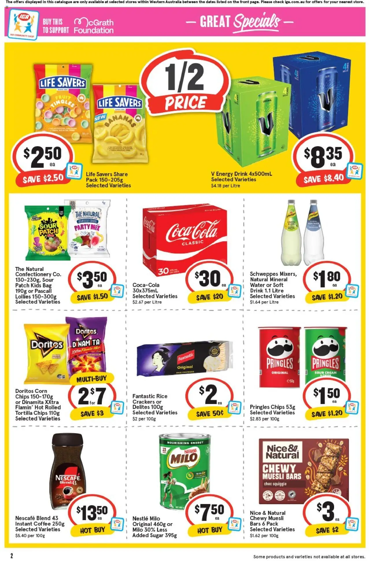IGA catalogue - valid from 24.09.2025 | Page: 5 | Products: Coffee, Chips, Water, Sugar