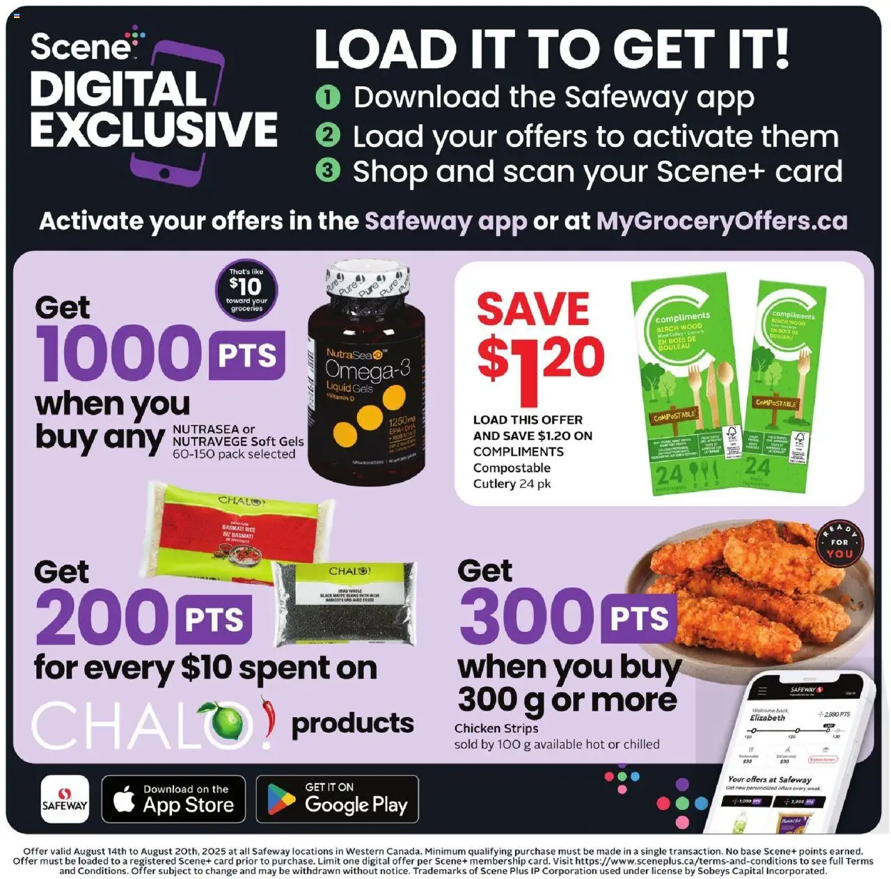 Safeway flyer valid from 14.08.2025 | Page: 15 | Products: Rice, Chicken