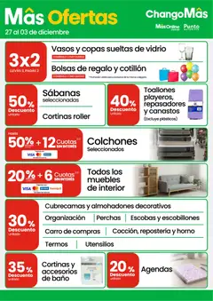 Vista previa Changomas ofertas válido desde el 27.11.2025 | Página: 13 | Productos: Horno, Sabanas, Cortinas, Vasos