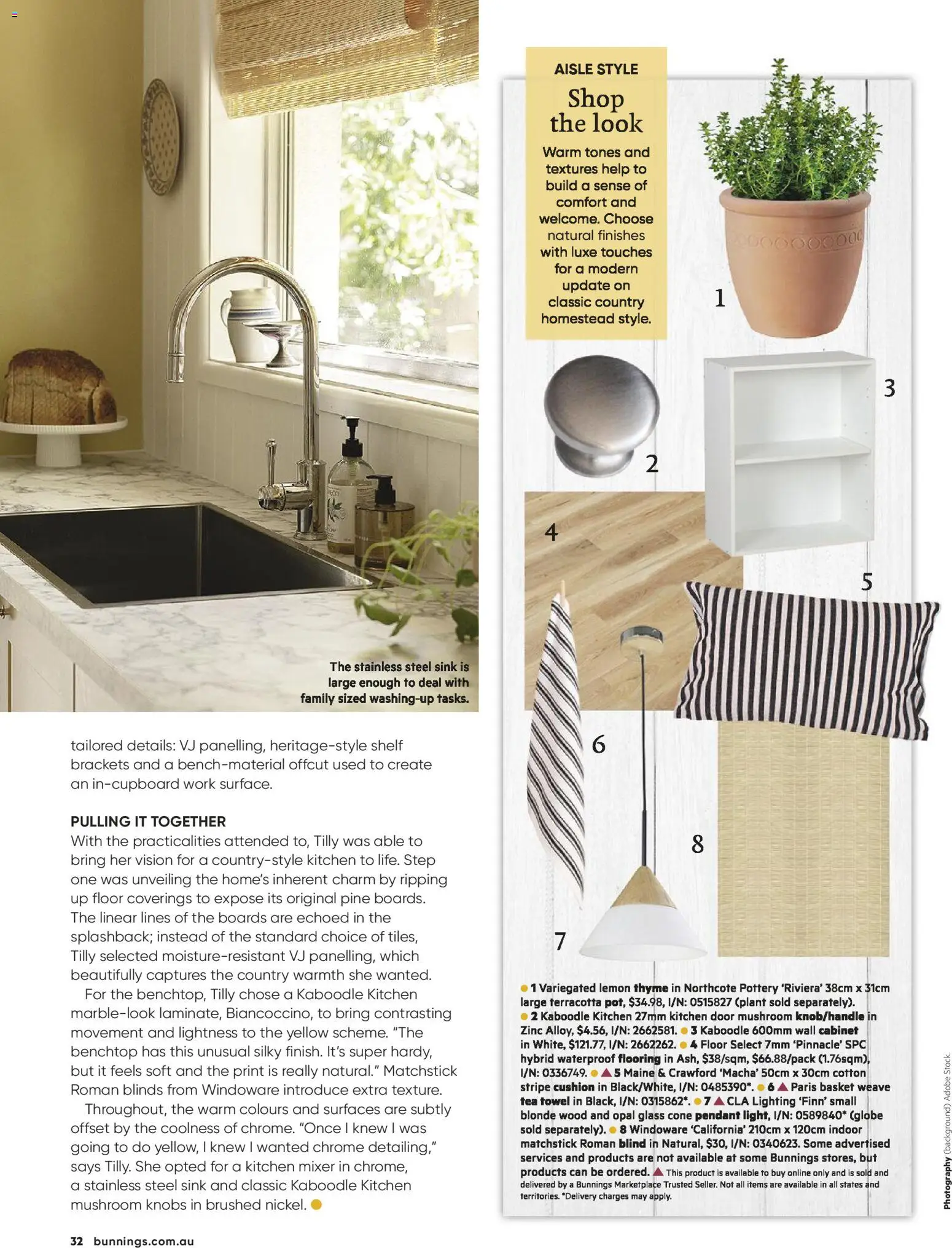Bunnings Warehouse catalogue - valid from 01.03.2026 | Page: 32 | Products: Sink, Door, Plant, Opal