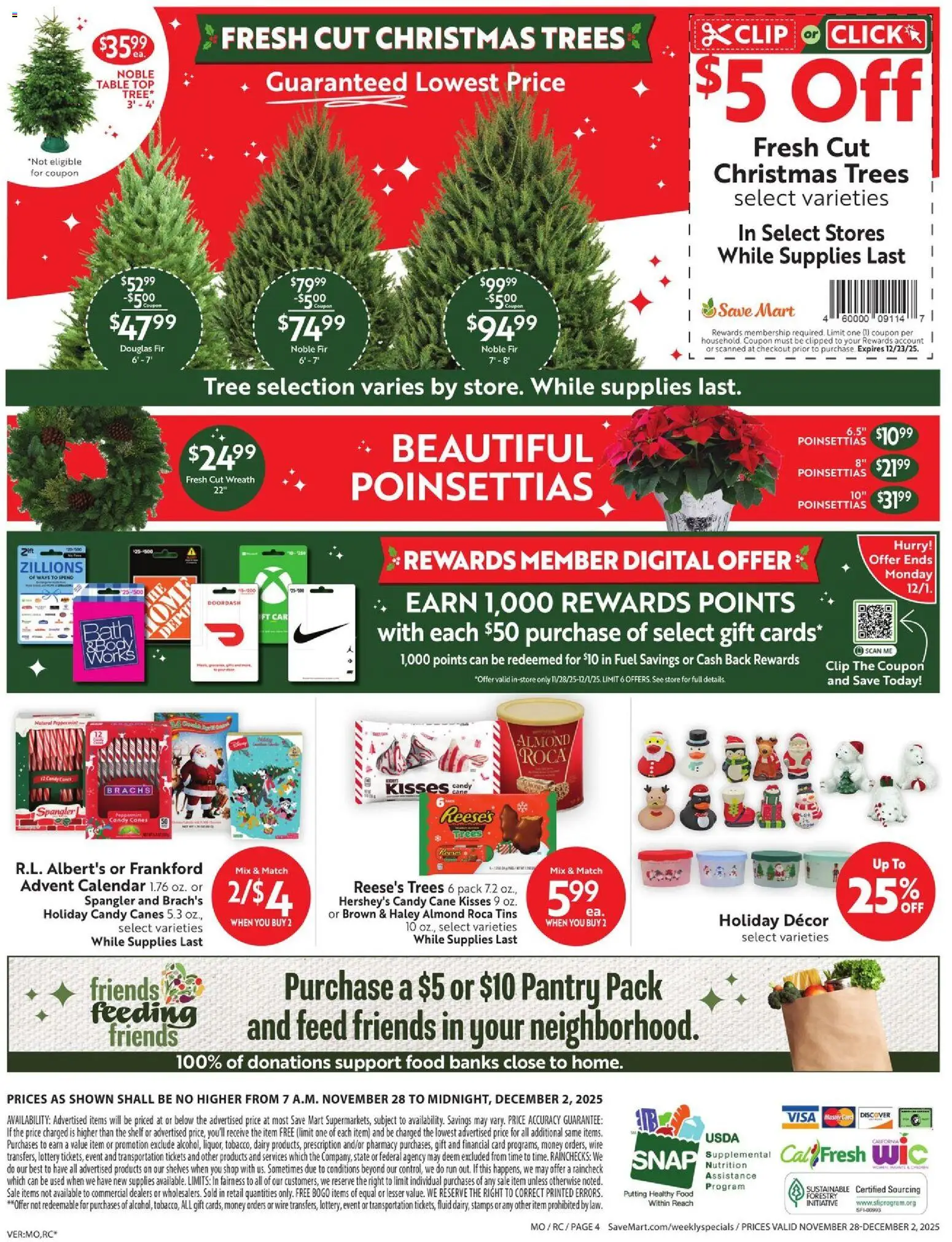 Save Mart Weekly Ad - valid from 28.11.2025 | Page: 2 | Products: Peppermint, Shelf, Table, Wire