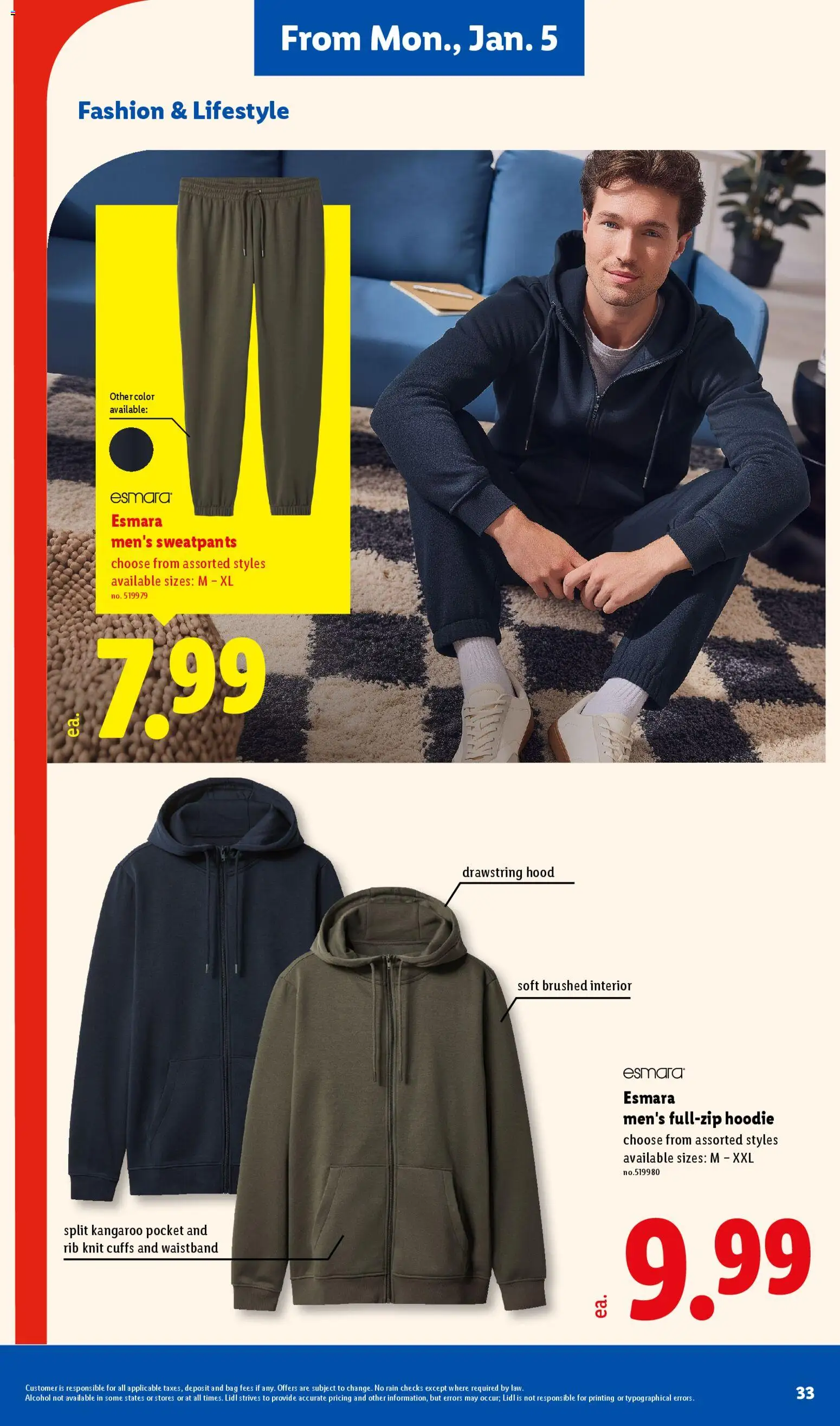 Lidl Weekly Ad - valid from 02.01.2026 | Page: 33 | Products: Hoodie, Bag