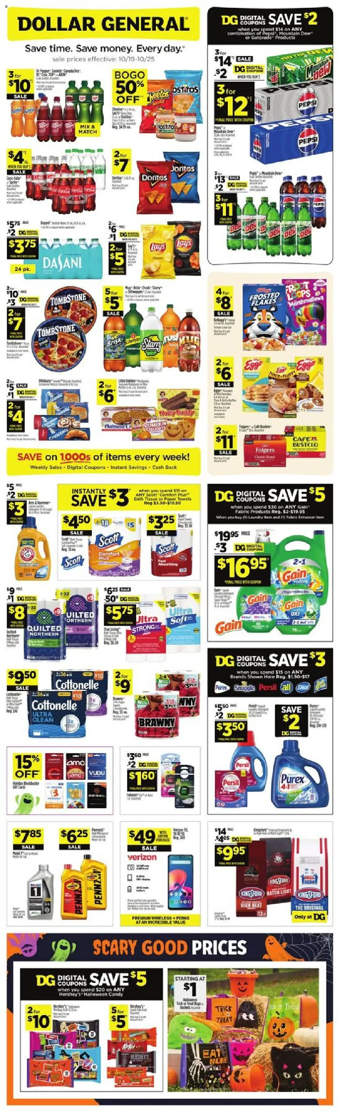 Dollar General Weekly Ad - valid from 19.10.2025 | Page: 1