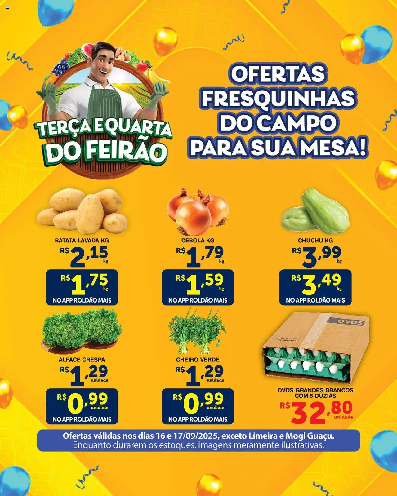Roldão Folheto - válido de 16.09.2025 | Página: 2 | Produtos: Mesa, Ovos, Alface, Batata