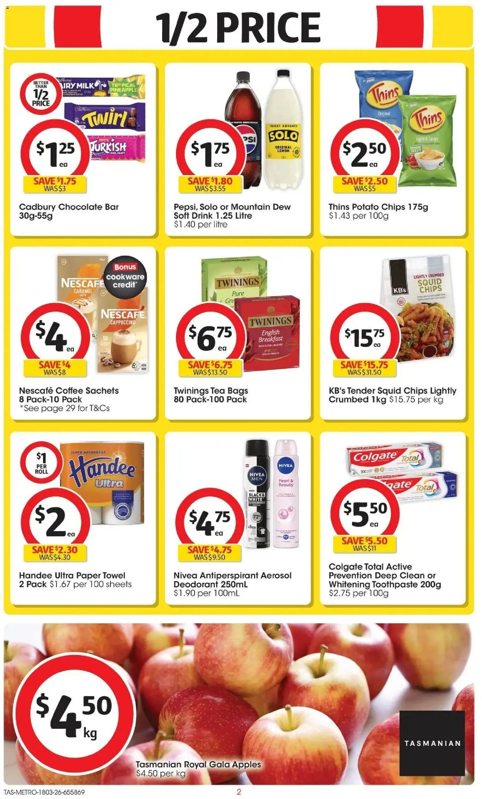 Coles catalogue - valid from 18.03.2026 | Page: 2 | Products: Gate, Milk, Coffee, Chips