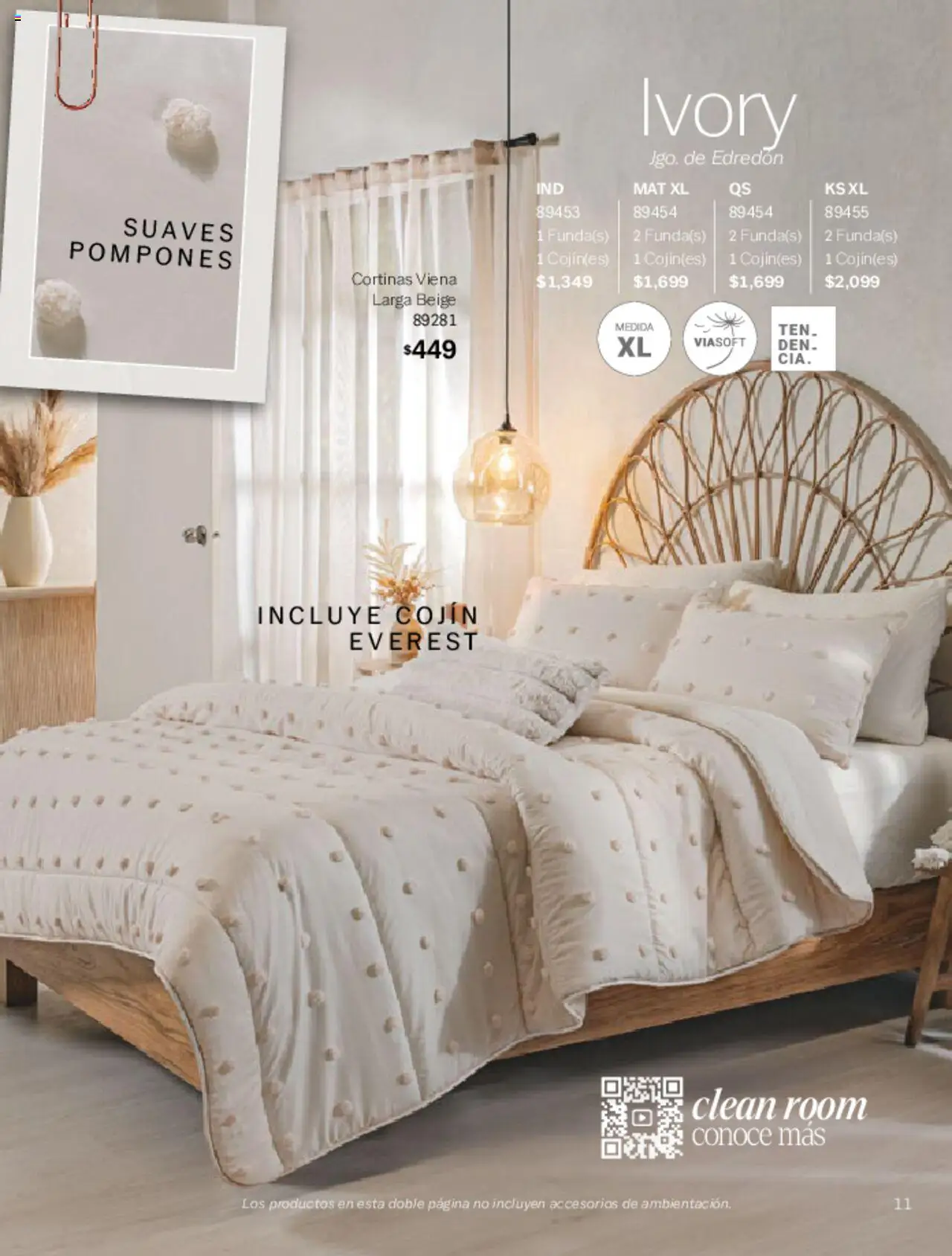 Nuevas ofertas de Vianney válidas en toda la República Mexicana desde el 07.03.2025. ¡Encuentra las mejores ofertas en Vianney catálogo Primavera! | Página: 13 | Productos: Cortinas