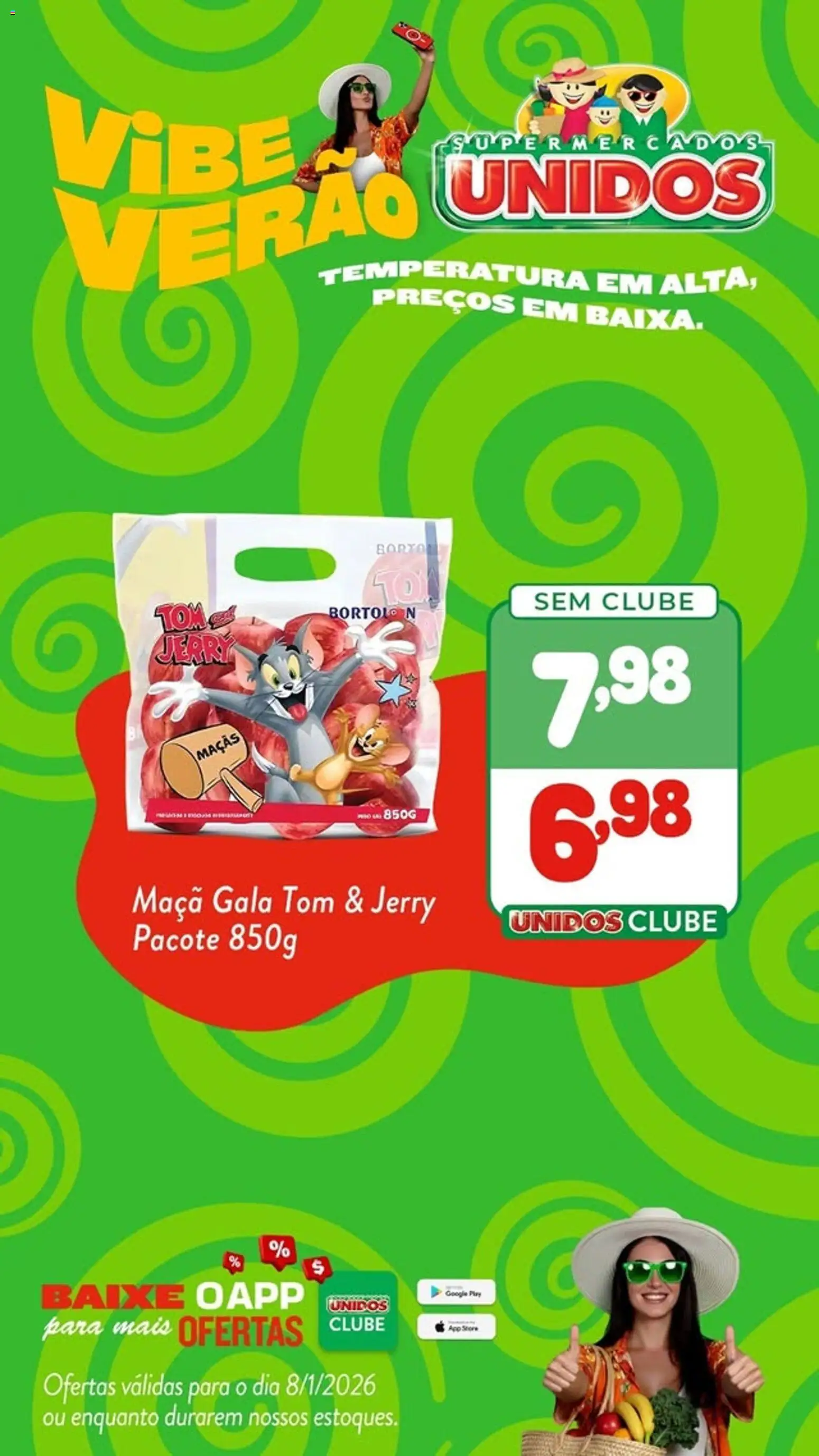 Supermercados Unidos Folheto - válido de 08.01.2026 | Página: 3 | Produtos: Maçãs
