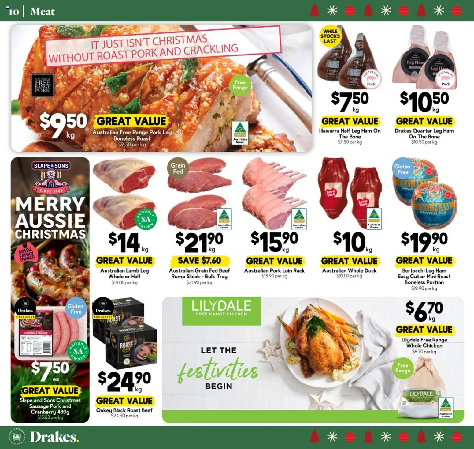 Drakes catalogue - valid from 17.12.2025 | Page: 10 | Products: Duck, Ham, Pork, Beef