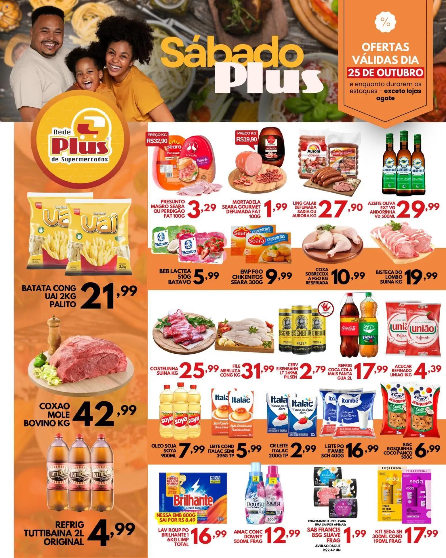 Rede Plus Supermercados Folheto - válido de 24.10.2025 | Página: 2 | Produtos: Fanta, Lombo, Rosquinha, Soja
