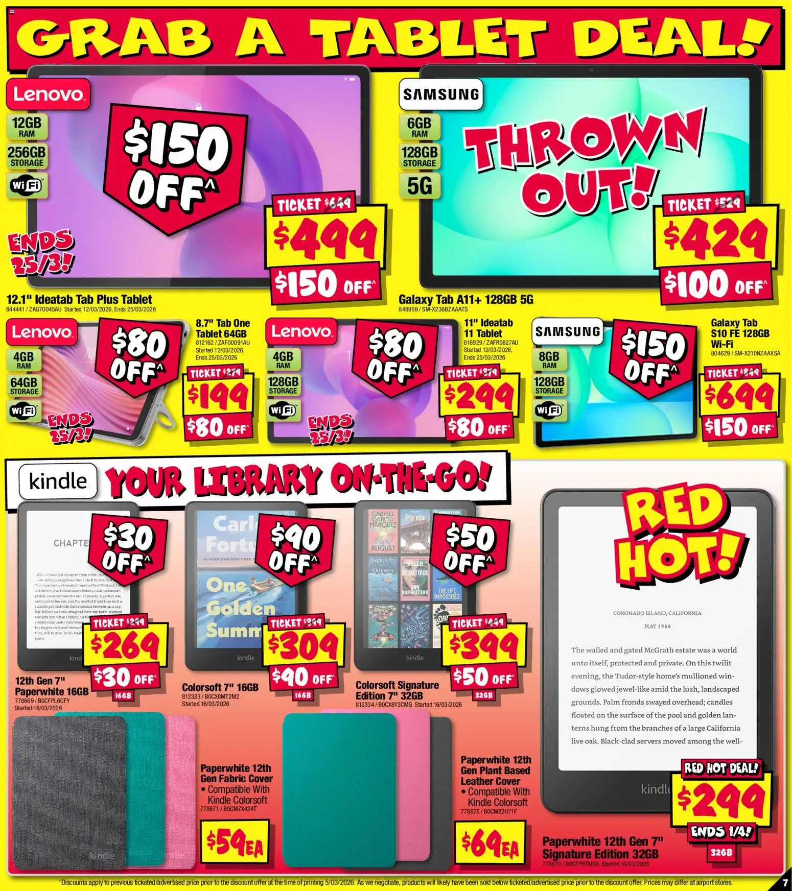 JB Hi-Fi catalogue - valid from 19.03.2026 | Page: 7 | Products: Plant, Cap, Candles, Tablet