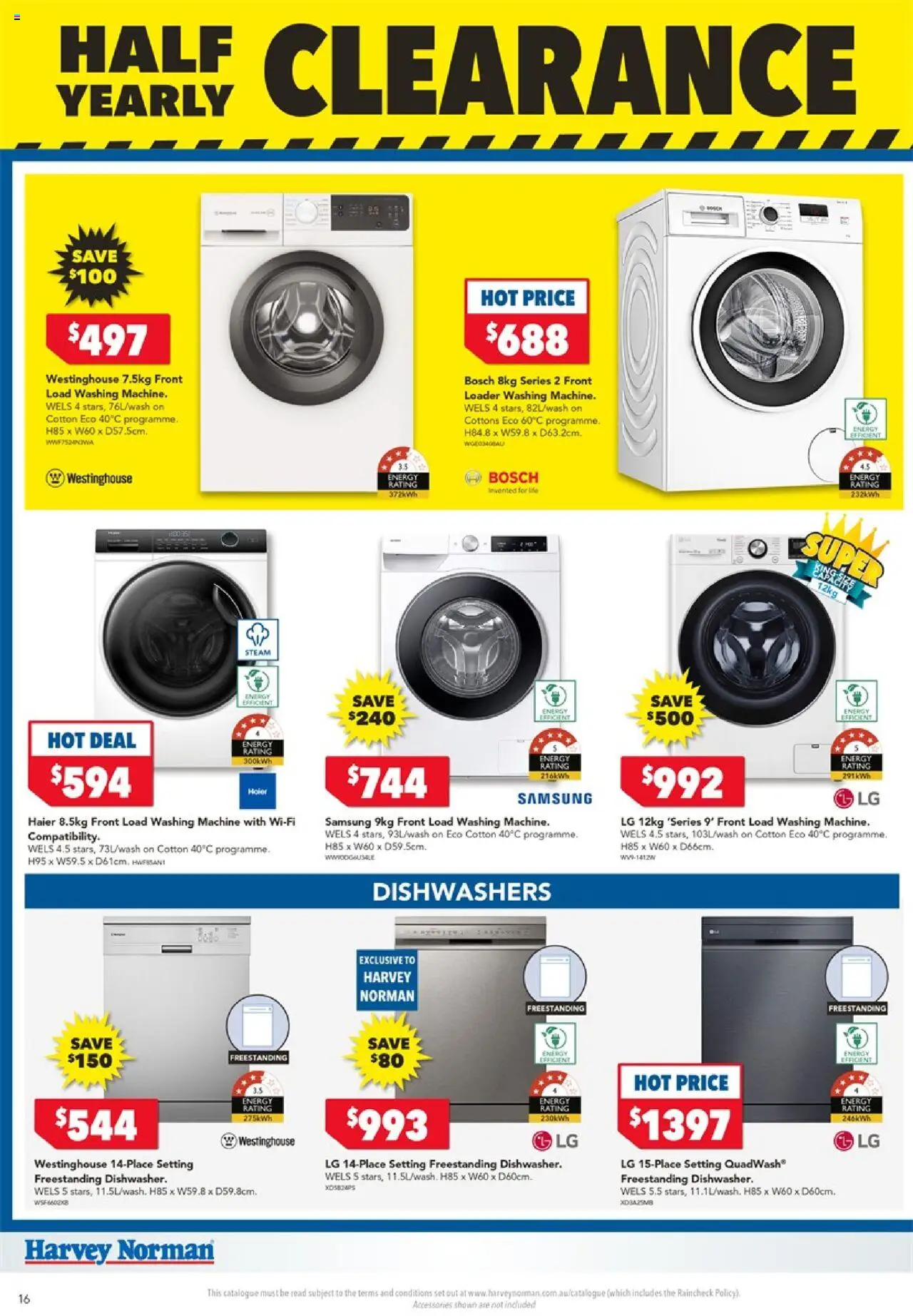 Harvey Norman catalogue - valid from 05.06.2025 | Page: 16 | Products: Accessories, Washing machine