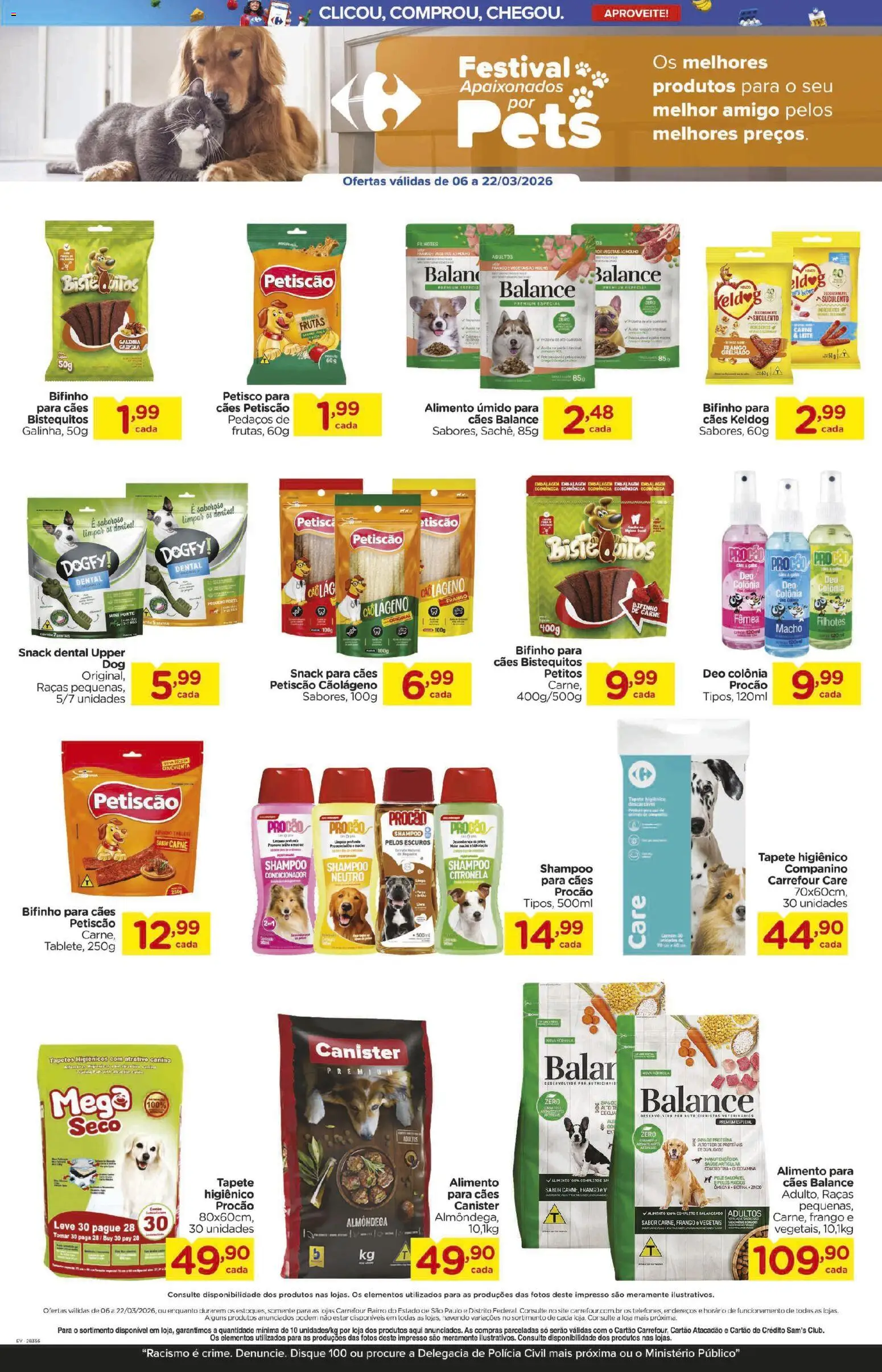 Carrefour Bairro Folheto - válido de 06.03.2026 | Página: 4 | Produtos: Condicionador, Tapete higiênico, Carne, Bala