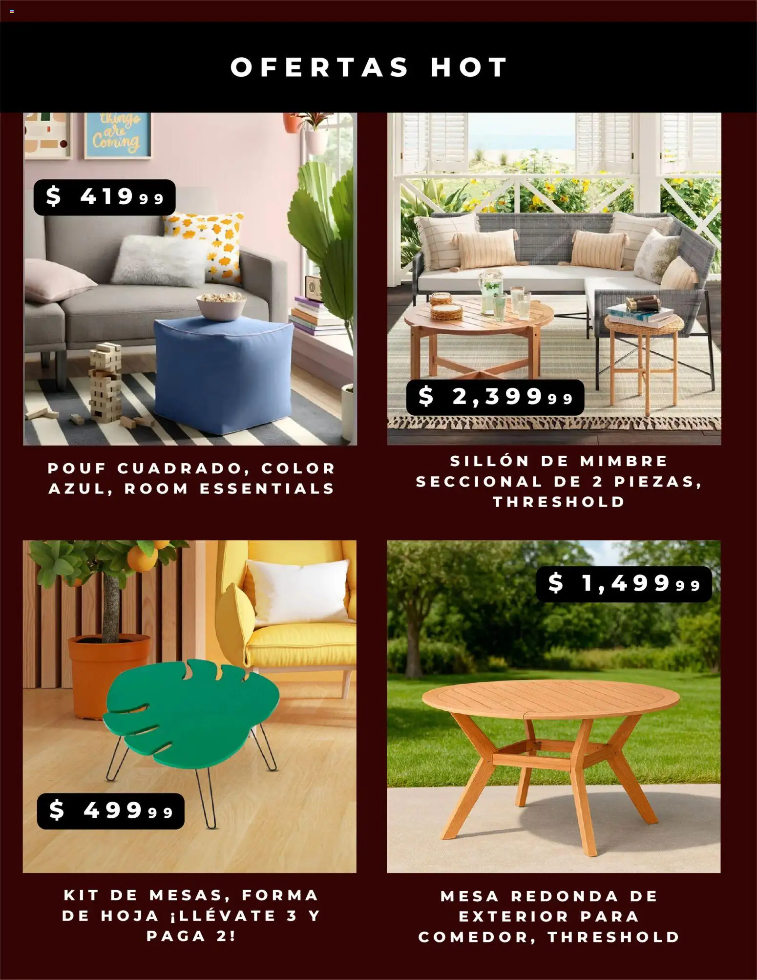 Nuevas ofertas de Waldo's válidas en toda la República Mexicana desde el 13.11.2025. ¡Encuentra las mejores ofertas en Waldo's Buen Fin! | Página: 5 | Productos: Sillón, Mesa