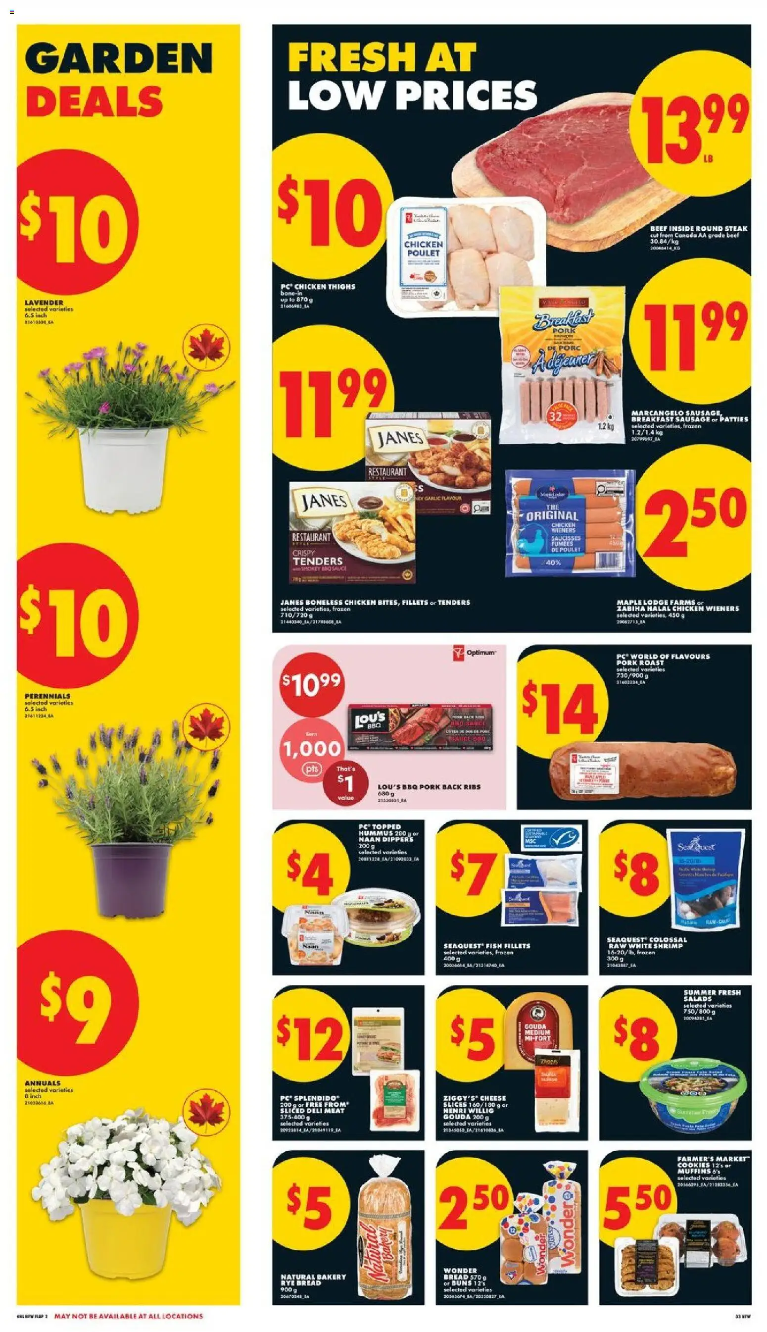 No Frills flyer valid from 30.04.2026 | Page: 3 | Products: Beef, Cookies, Chicken, Pork