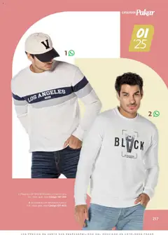 Vista previa de SC Pakar Catálogo Ropa y Accesorios, nuevo folleto de la tienda, válido en México a partir del 24.07.2025 | Página: 217 | Productos: Sudadera, Playera