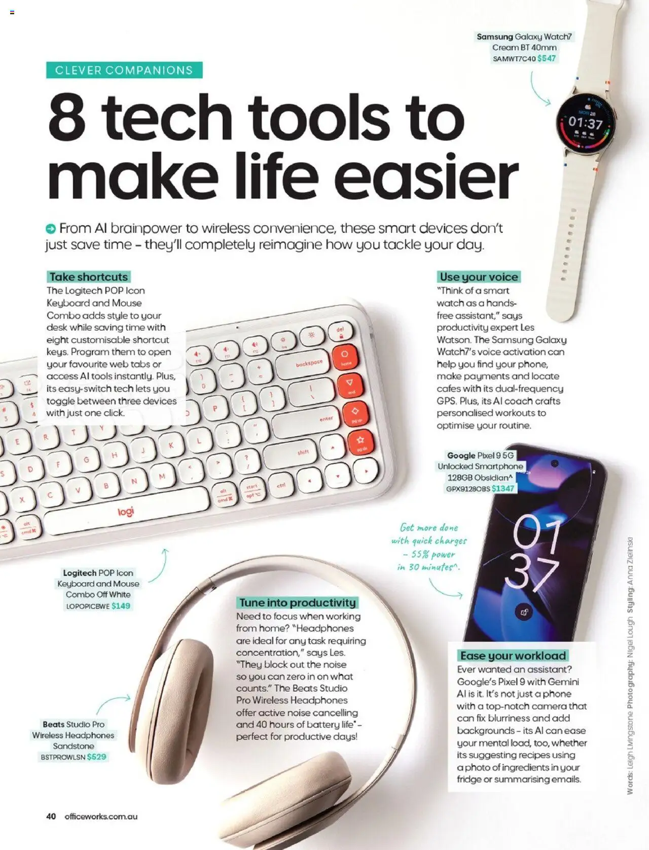 Officeworks catalogue - valid from 13.08.2025 | Page: 41 | Products: Battery, Mouse, Keyboard, Camera