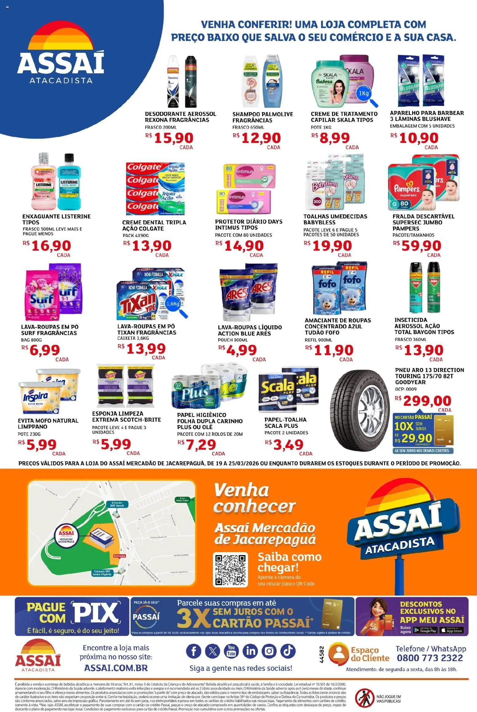 Assaí Atacadista ofertas - RJ Folheto - válido de 19.03.2026 | Página: 4 | Produtos: Esponja, Amaciante de roupas, Amaciante, Câmera