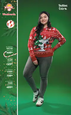 Vista previa de Del Sol y Woolworth catálogo Regalos 2025, nuevo folleto de la tienda, válido en México a partir del 06.11.2025 | Página: 48 | Productos: Suéter, Tenis