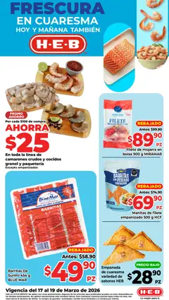 Vista previa de H-E-B folleto Ofertas, nuevo folleto de la tienda, válido en México a partir del 17.03.2026