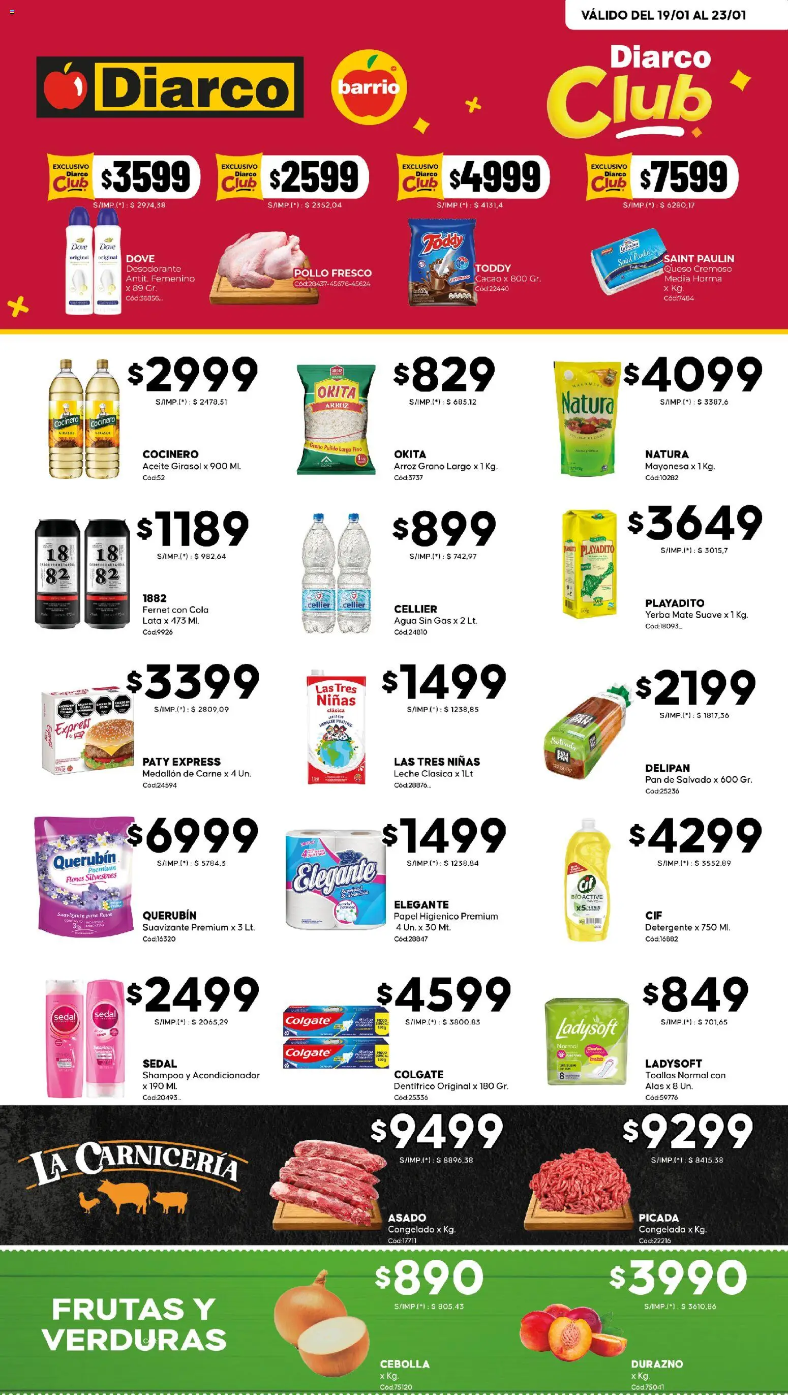Diarco - Ofertas Diarco Barrio │ válido desde el 19.01.2026 | Página: 1